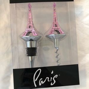 Paris Wine Stopper Set. Brand New! Never Opened.